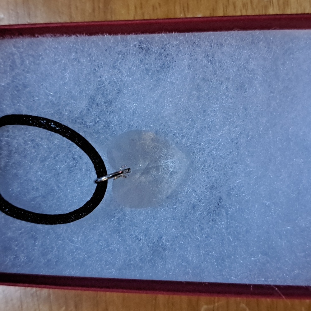 Autumn Coffee Crystal Heart Necklace